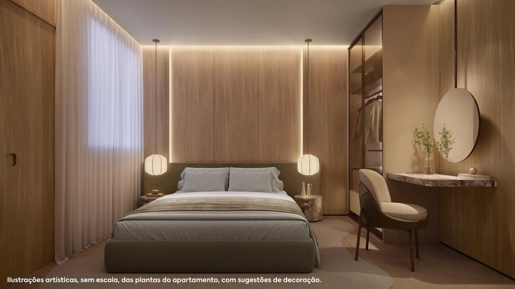 Suíte Master 86m² - Living