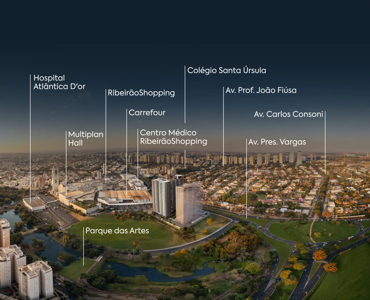 Localização WTC Ribeirão Preto Localização WTC Ribeirão Preto